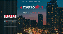 Desktop Screenshot of metroalive.com